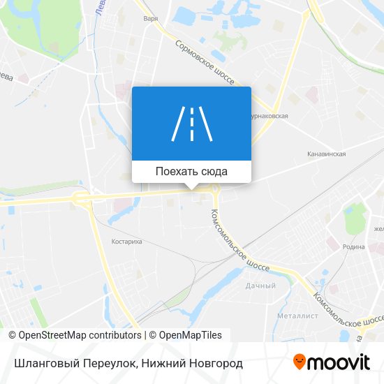 Карта Шланговый Переулок