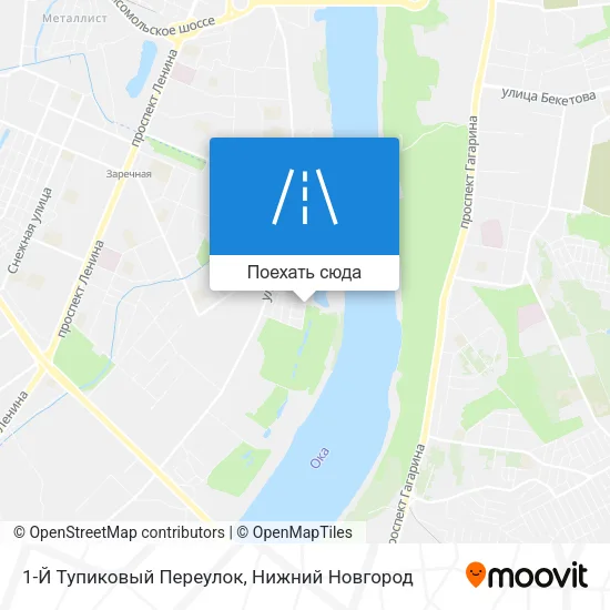 Карта 1-Й Тупиковый Переулок