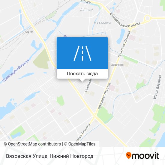 Карта Вязовская Улица