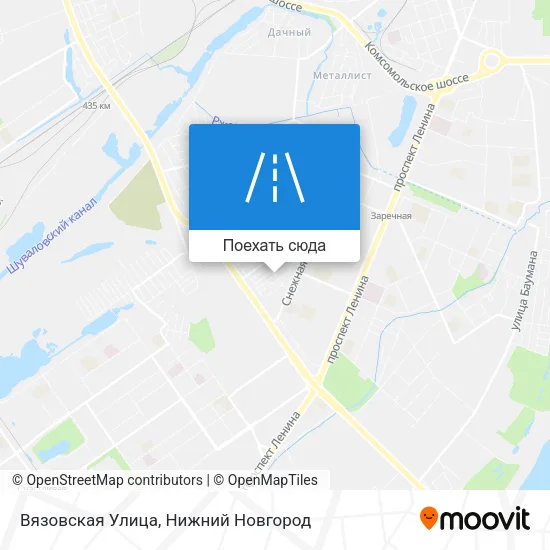 Карта Вязовская Улица