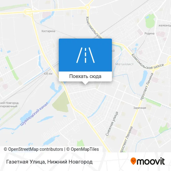 Карта Газетная Улица