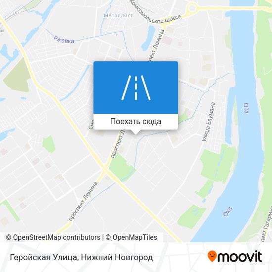 Карта Геройская Улица