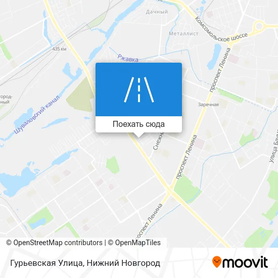 Карта Гурьевская Улица