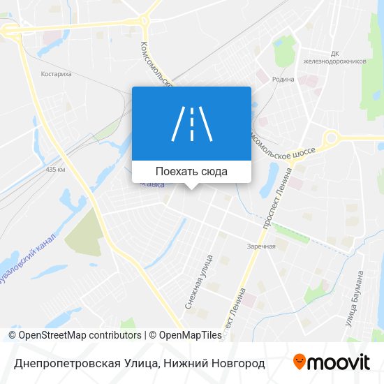 Карта Днепропетровская Улица
