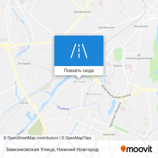 Карта Завкомовская Улица