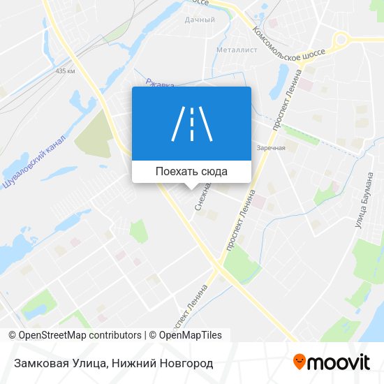 Карта Замковая Улица