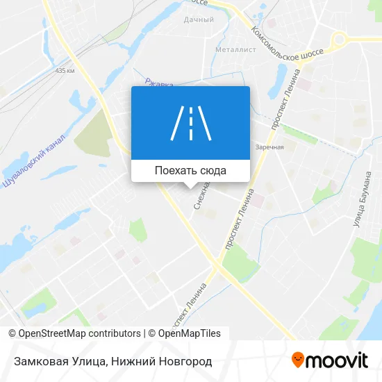 Карта Замковая Улица