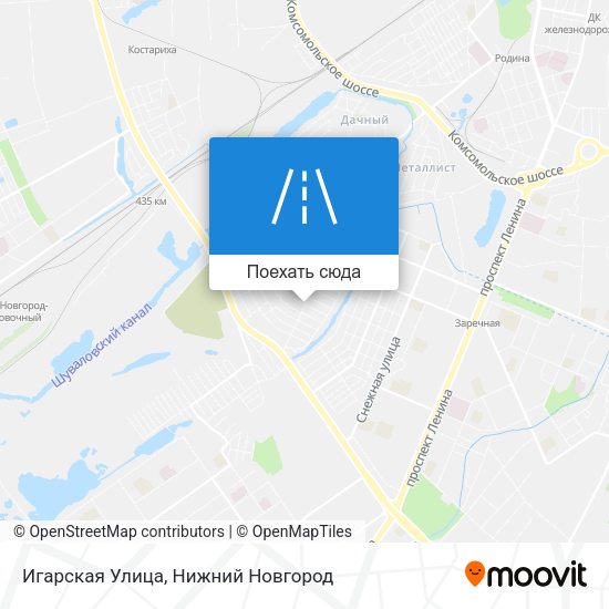 Карта Игарская Улица