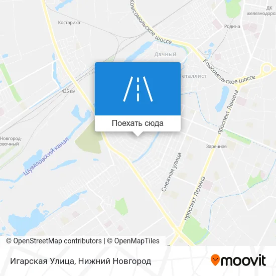 Карта Игарская Улица