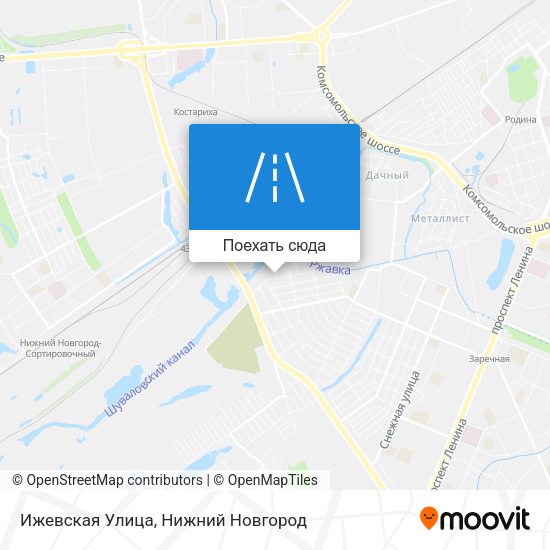 Карта Ижевская Улица