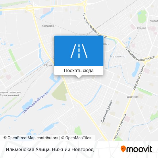 Карта Ильменская Улица
