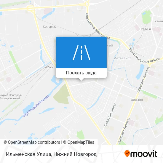 Карта Ильменская Улица