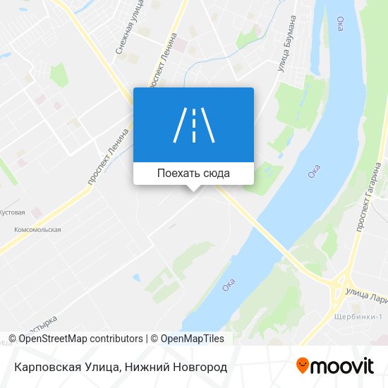Карта Карповская Улица