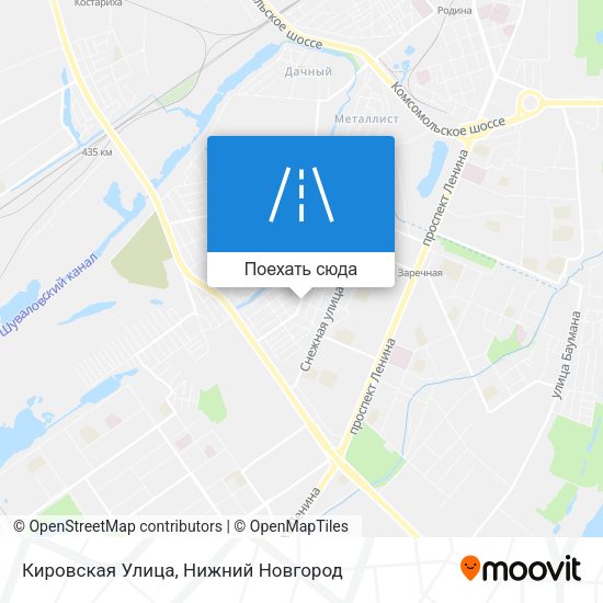 Карта Кировская Улица