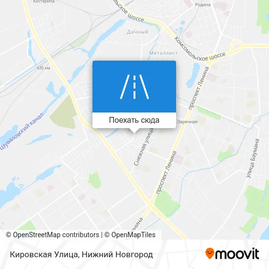 Карта Кировская Улица