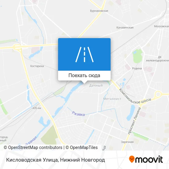 Карта Кисловодская Улица