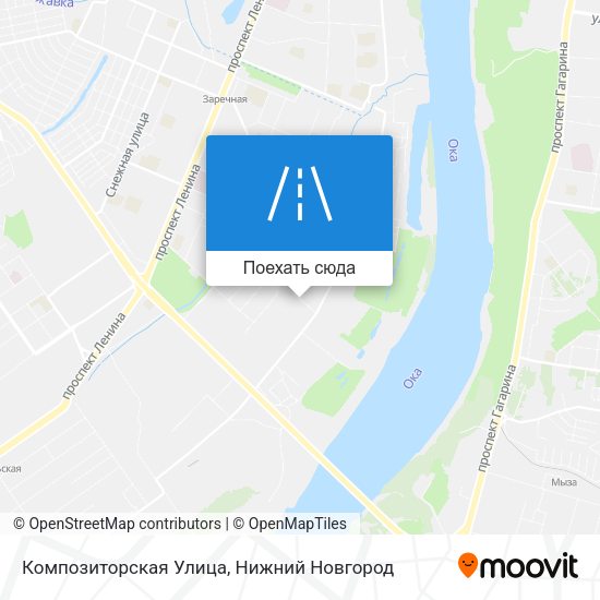 Карта Композиторская Улица