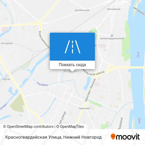 Карта Красногвардейская Улица