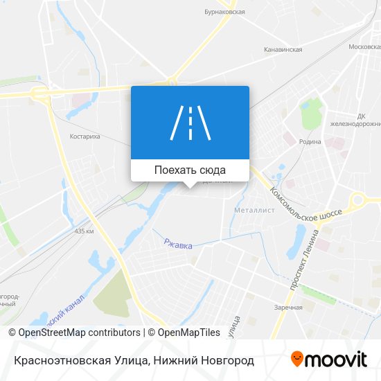 Карта Красноэтновская Улица
