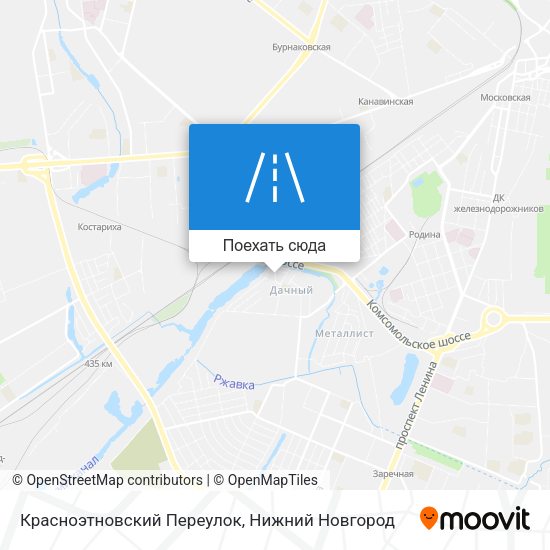 Карта Красноэтновский Переулок