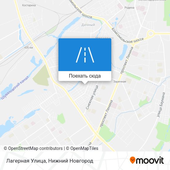 Карта Лагерная Улица
