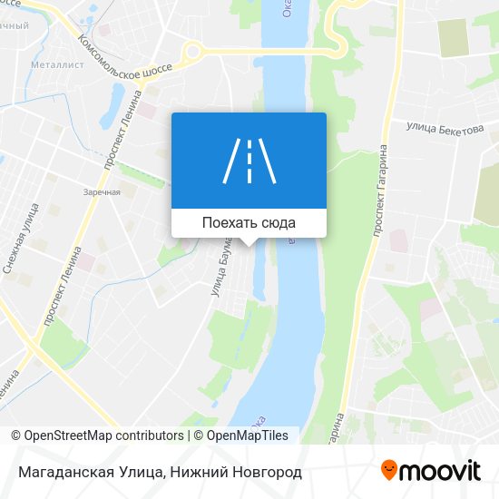 Карта Магаданская Улица