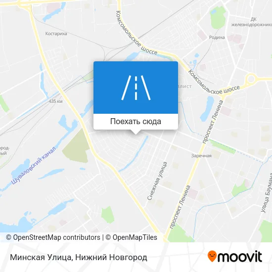 Карта Минская Улица