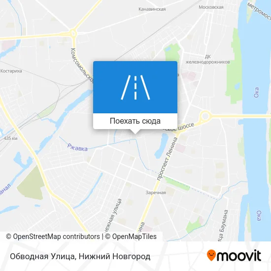 Карта Обводная Улица