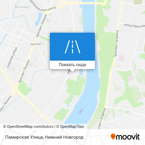 Карта Памирская Улица