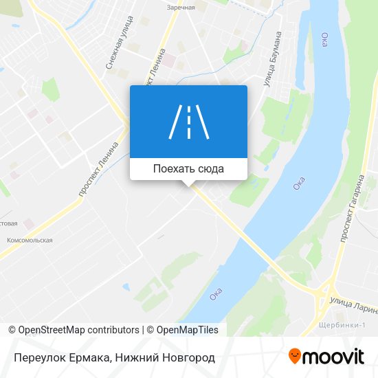Карта Переулок Ермака