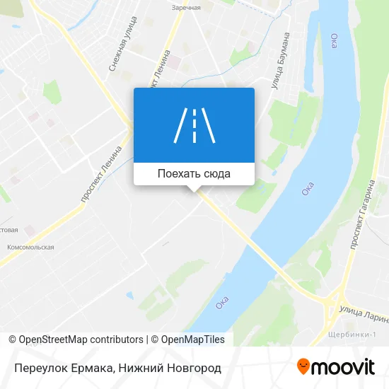 Карта Переулок Ермака