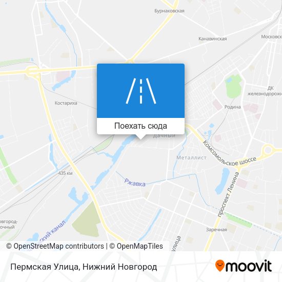 Карта Пермская Улица