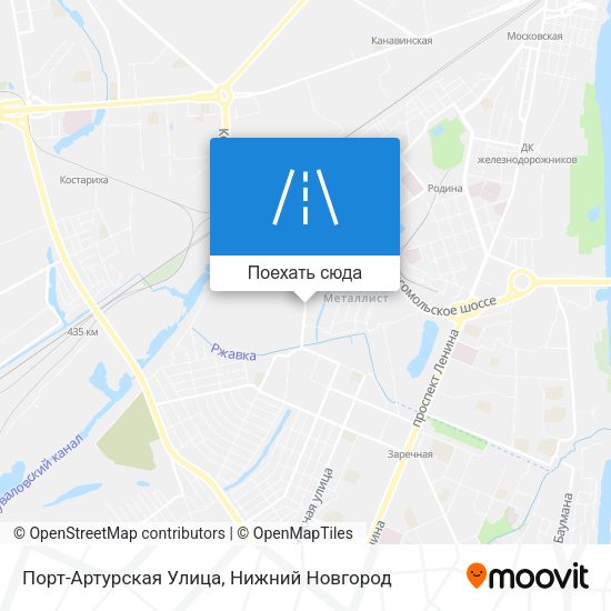 Карта Порт-Артурская Улица