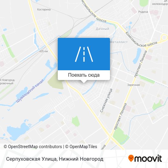Карта Серпуховская Улица
