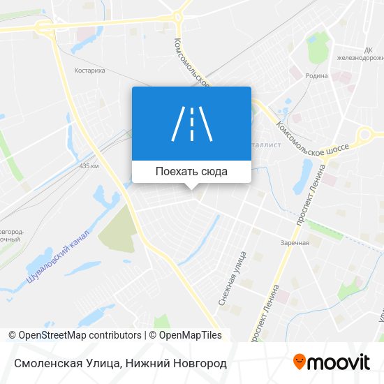 Карта Смоленская Улица
