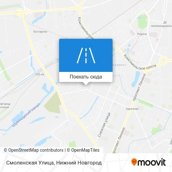 Карта Смоленская Улица
