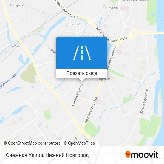 Карта Снежная Улица