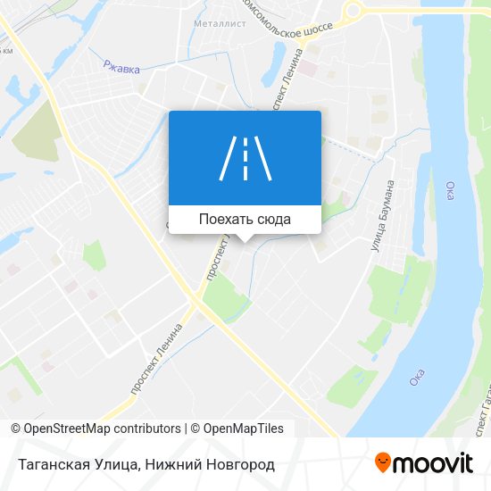 Карта Таганская Улица