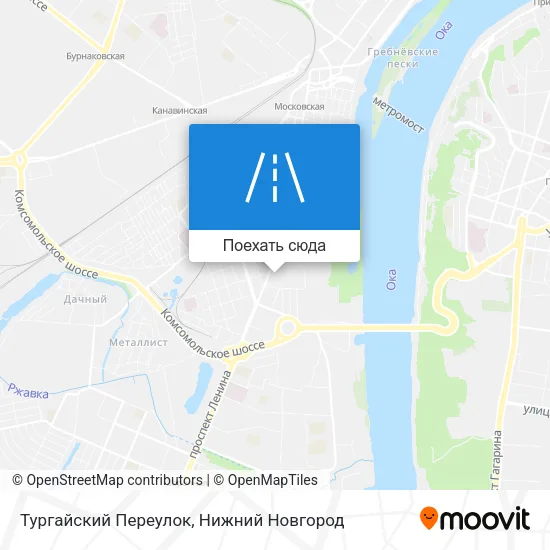 Карта Тургайский Переулок