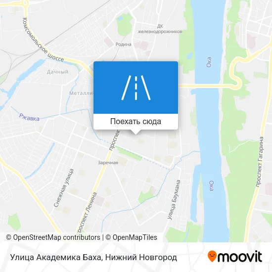 Карта Улица Академика Баха