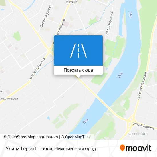 Карта Улица Героя Попова