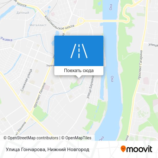 Карта Улица Гончарова