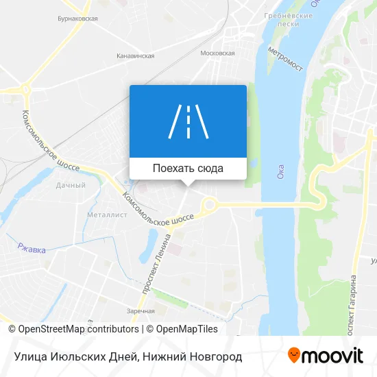 Карта Улица Июльских Дней