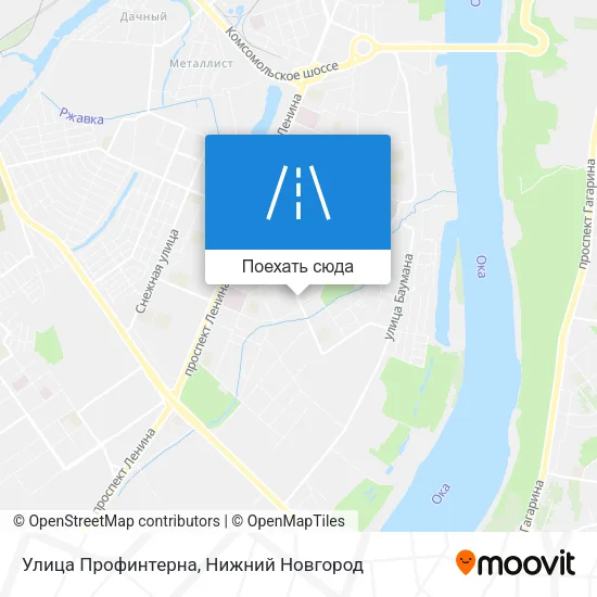 Карта Улица Профинтерна