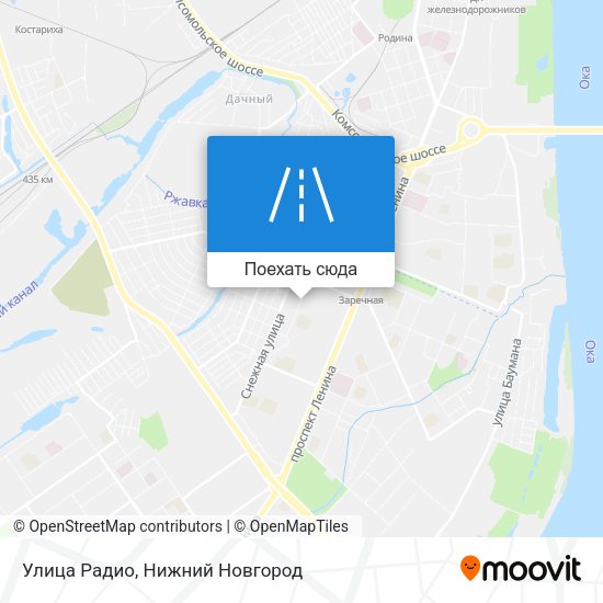 Карта Улица Радио