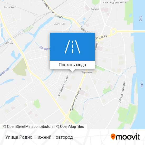 Карта Улица Радио