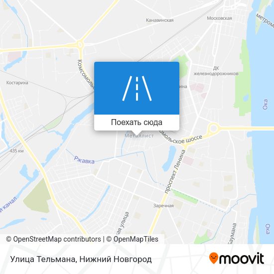 Карта Улица Тельмана