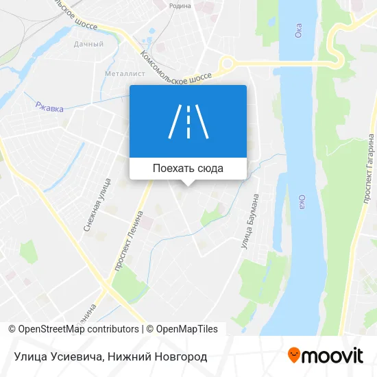 Карта Улица Усиевича