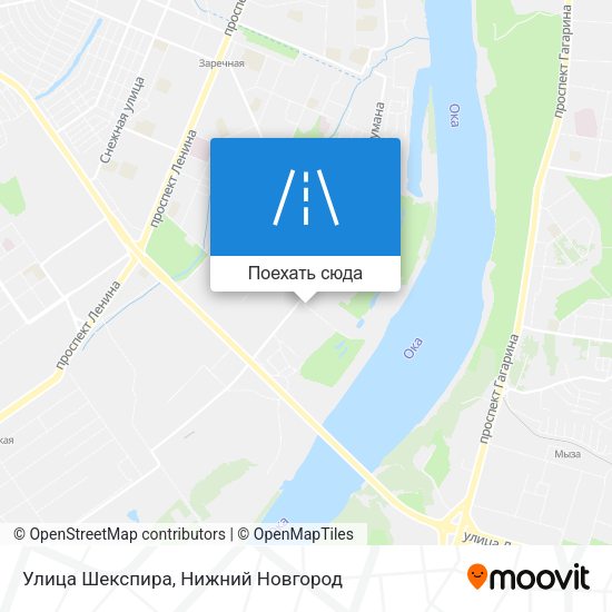 Карта Улица Шекспира