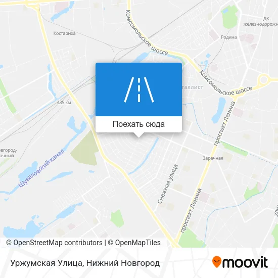 Карта Уржумская Улица